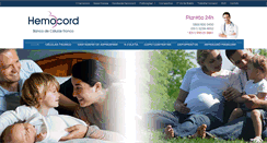 Desktop Screenshot of hemocord.com.br